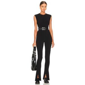 Norma Kamali Sleeveless Spat Legging Catsuit - Black S/36